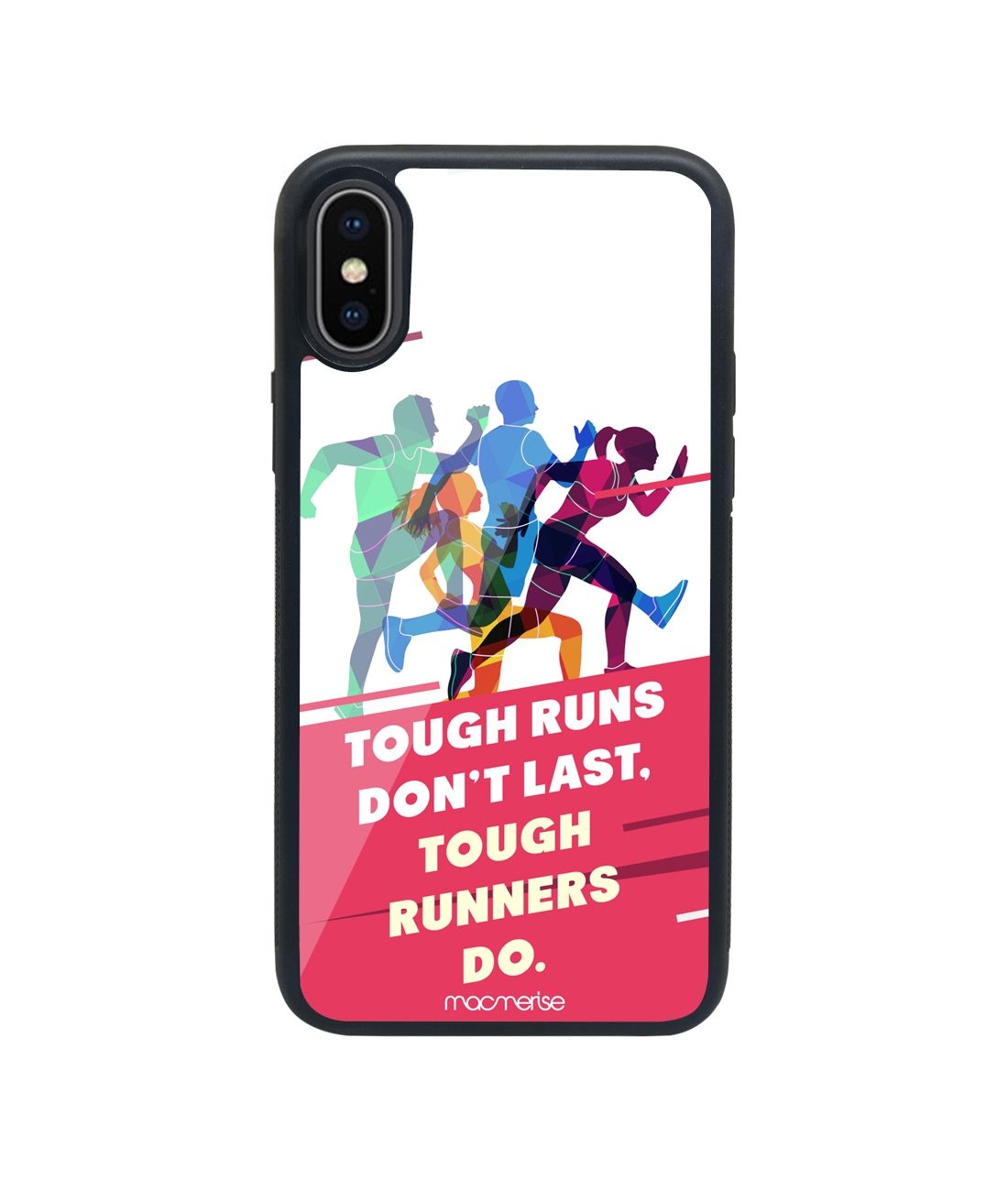 Tough Runners - Glass Phone Case for iPhone XS