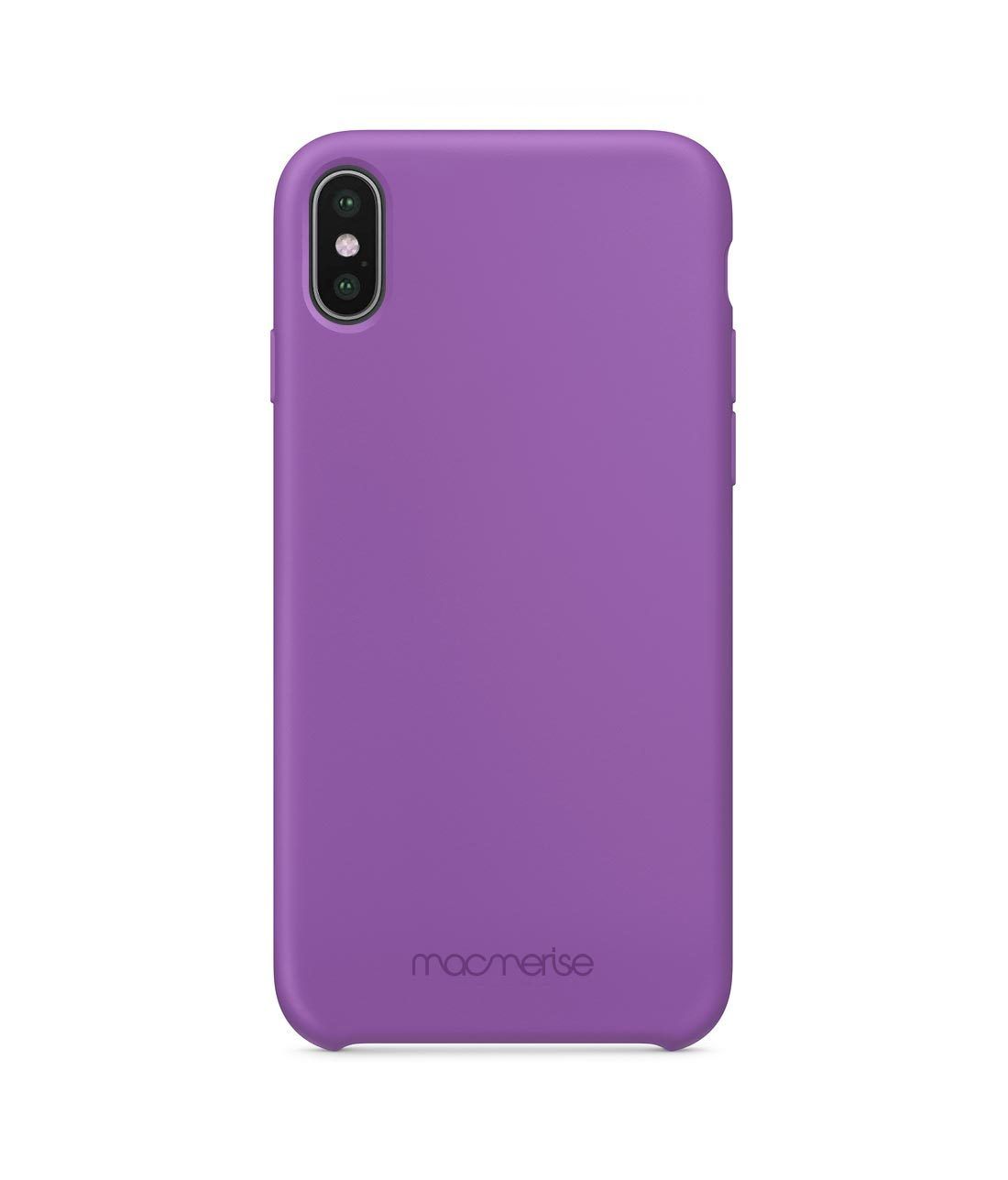 Silicone Phone Case Purple - Silicone Phone Case for iPhone XS