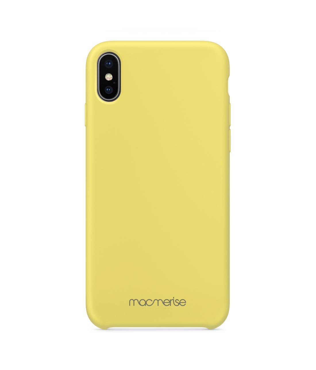 Silicone Phone Case Yellow - Silicone Phone Case for iPhone XS