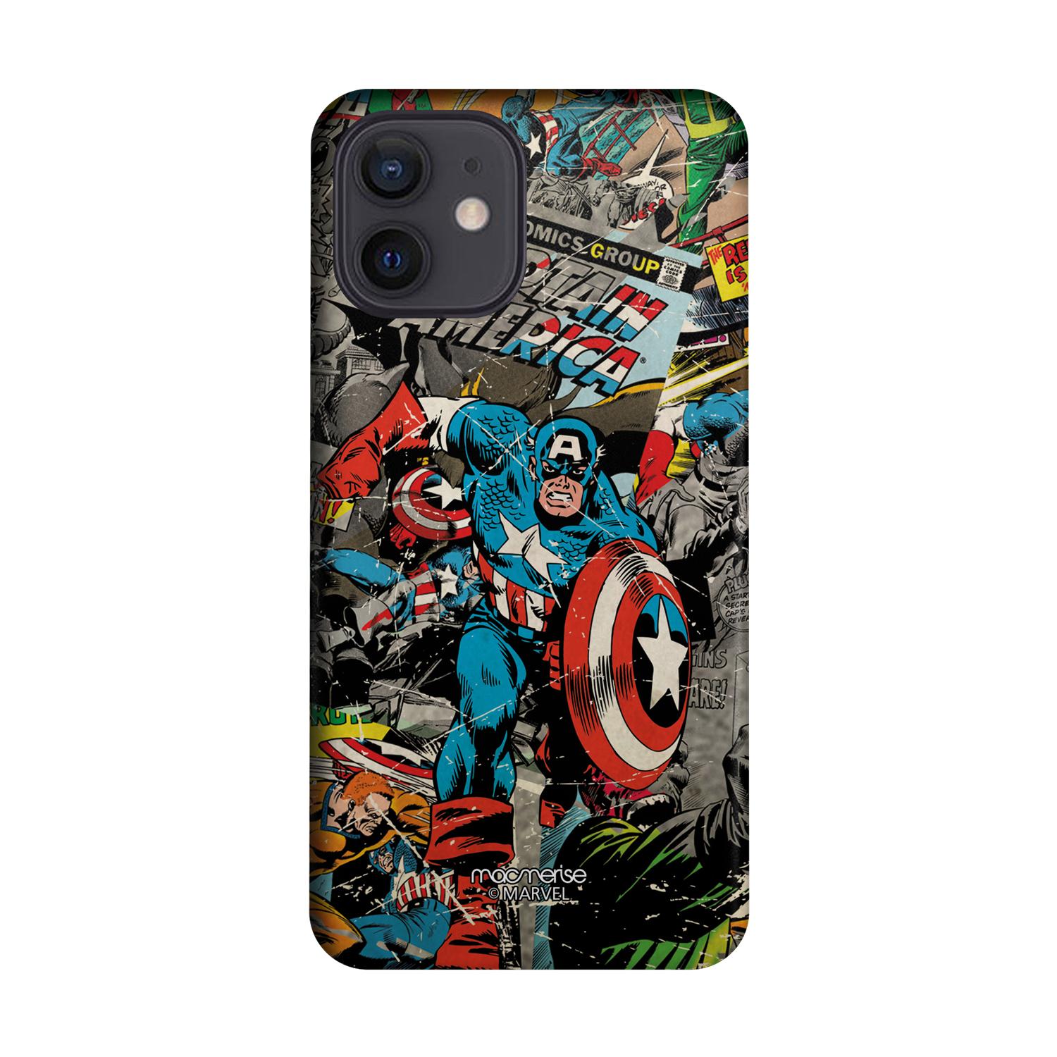 Comic Captain America - Sleek Case for iPhone 12