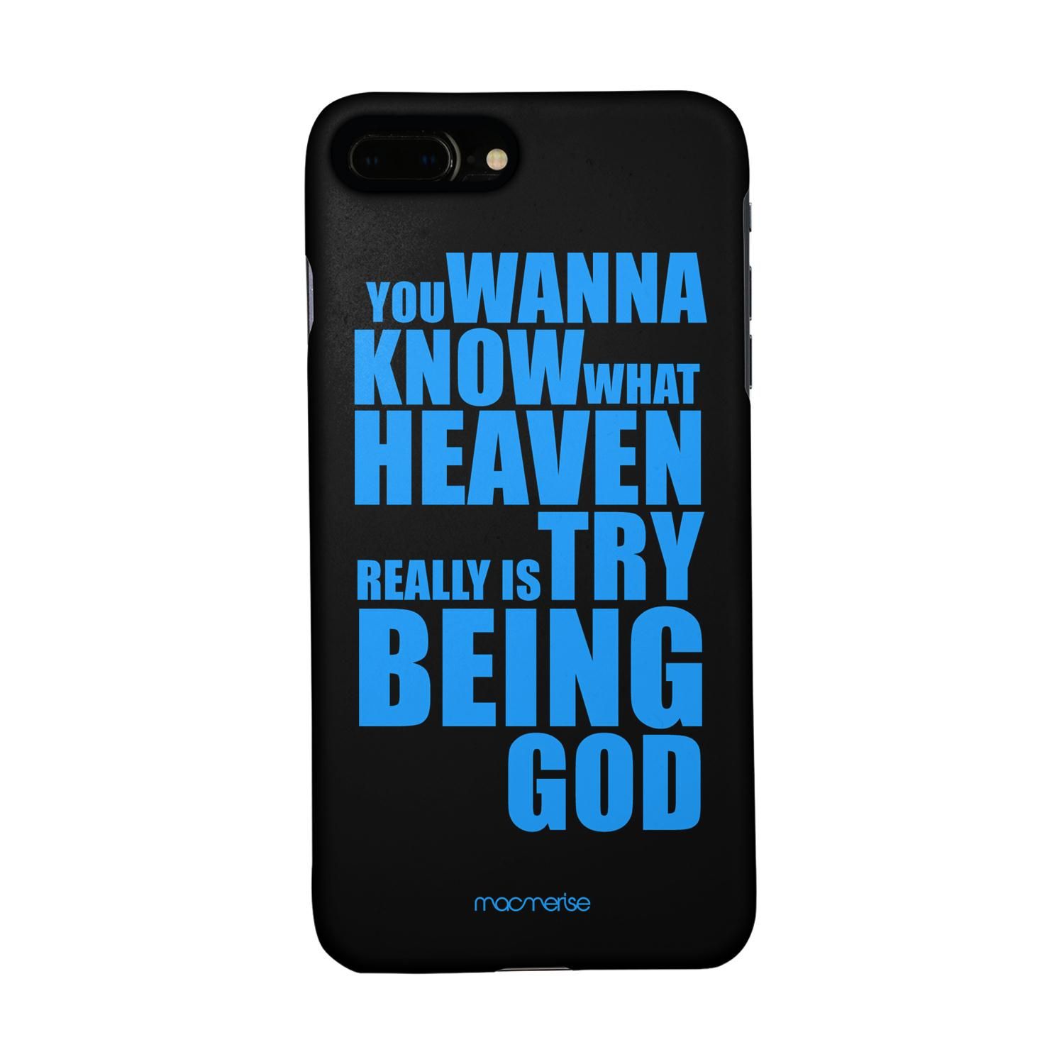Buy Try Being God Black - Sleek Phone Case for iPhone 7 Plus Online