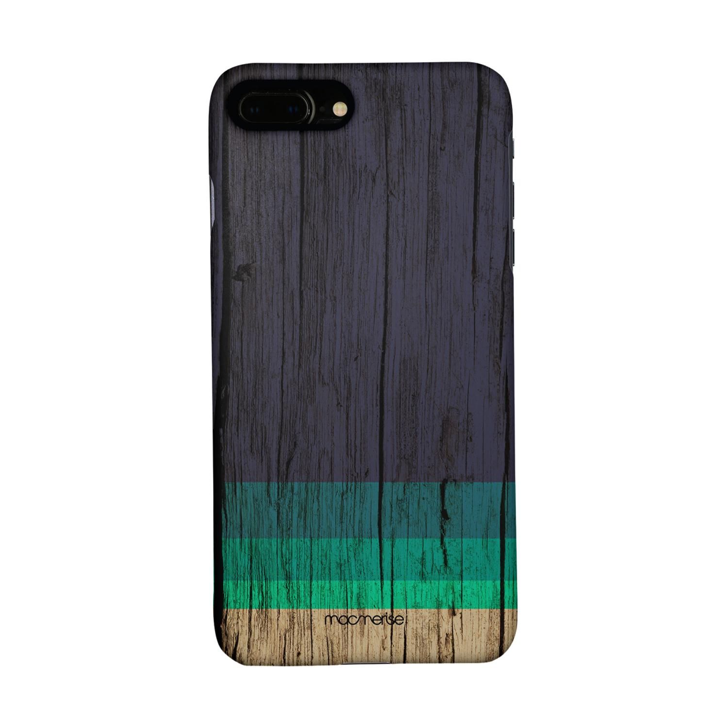 Buy Wood Stripes Blue - Sleek Phone Case for iPhone 7 Plus Online