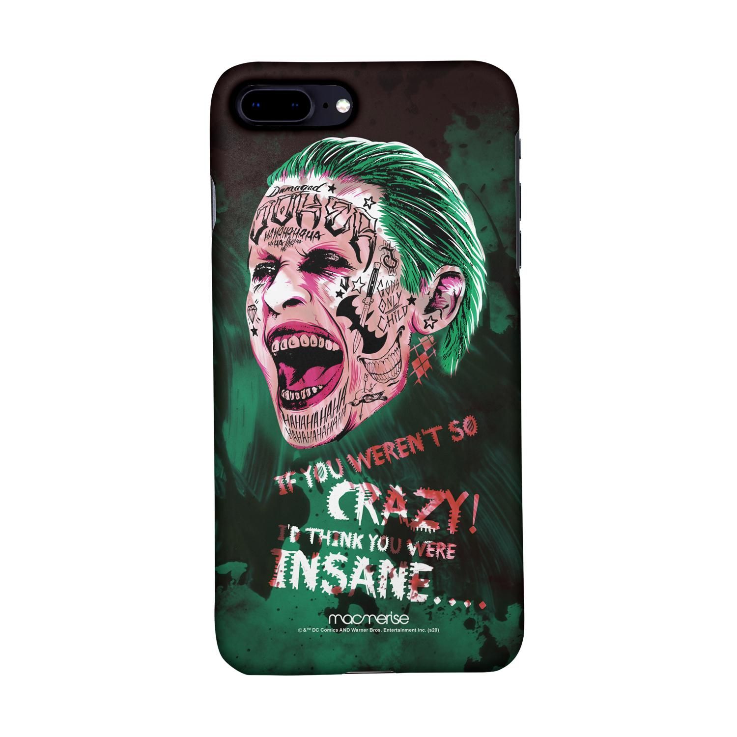Buy Crazy Insane Joker - Sleek Phone Case for iPhone 8 Plus Online