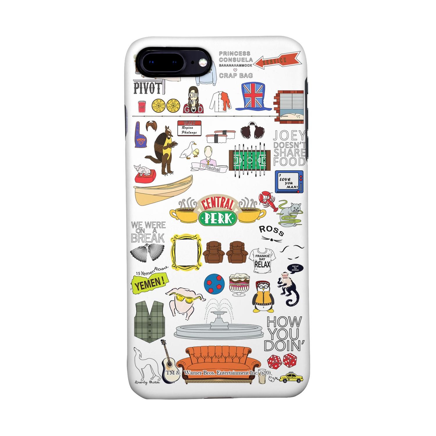 Buy Friends Doodle - Sleek Phone Case for iPhone 8 Plus Online