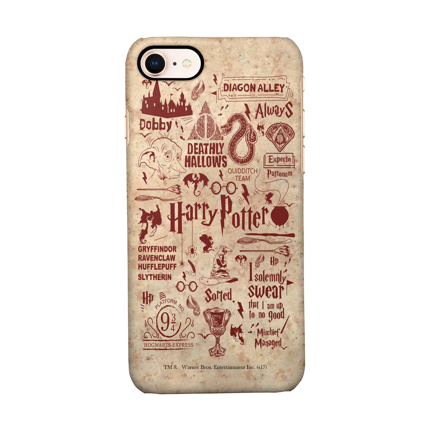 Buy Harry Potter Infographic Red - Sleek Phone Case for iPhone 7 Online