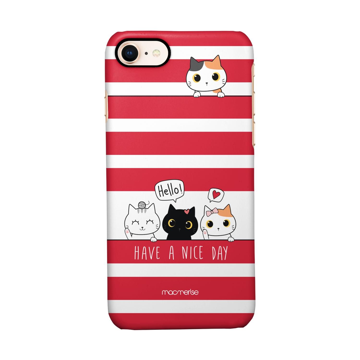Kitty Love Red - Sleek Case for iPhone 7