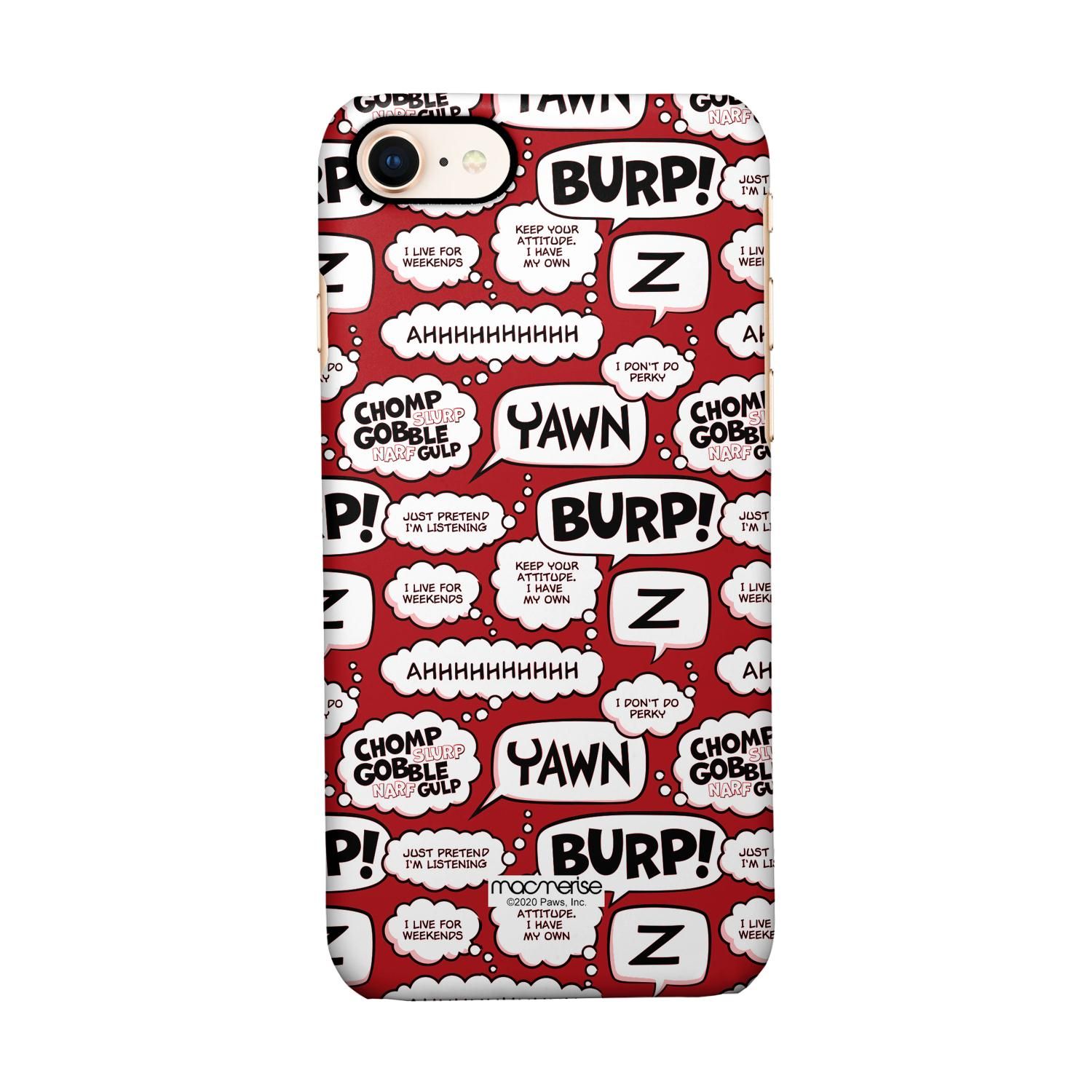 Moods of Garfield Red - Sleek Case for iPhone 7