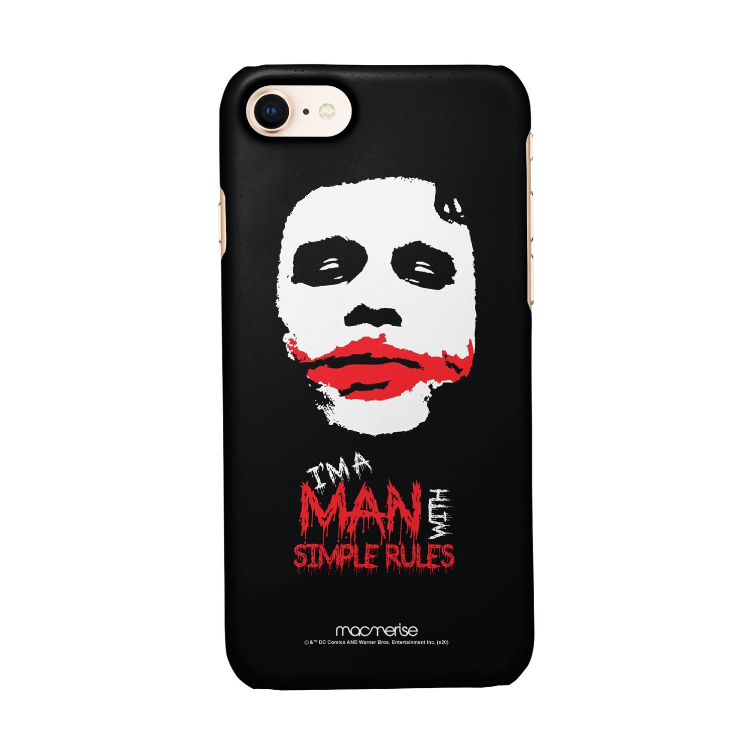 Buy Man With Simple Rules - Sleek Phone Case for iPhone 8 Online