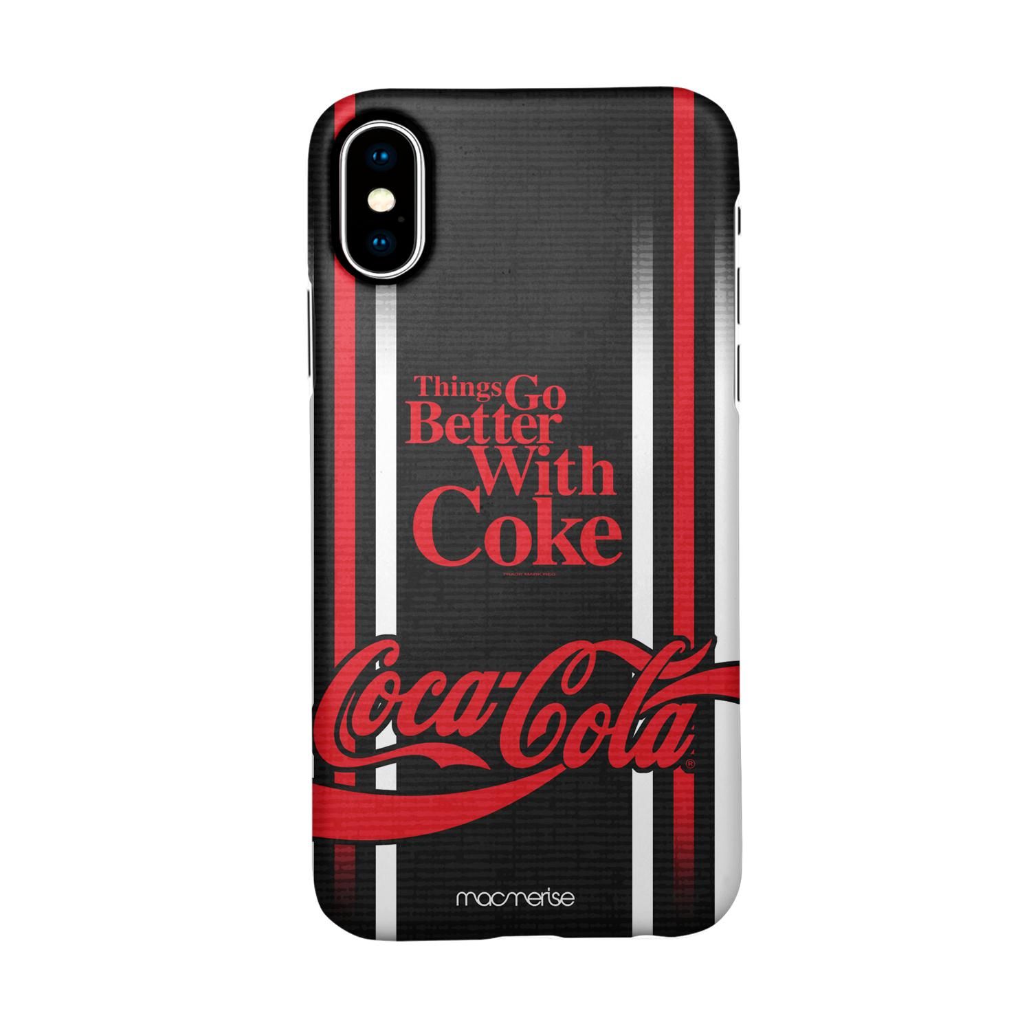 Better With Coke Black - Sleek Phone Case for iPhone X