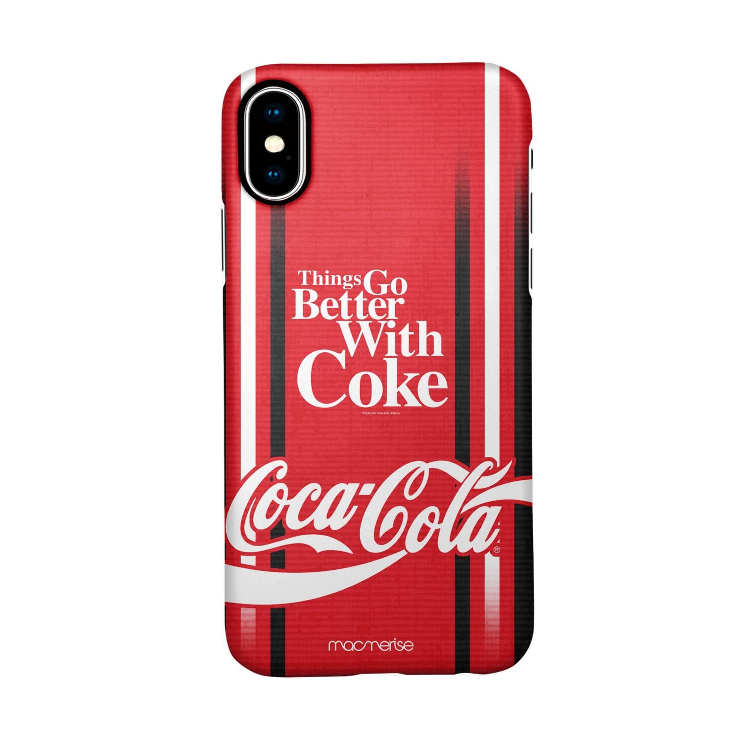 Better With Coke Red - Sleek Phone Case for iPhone X