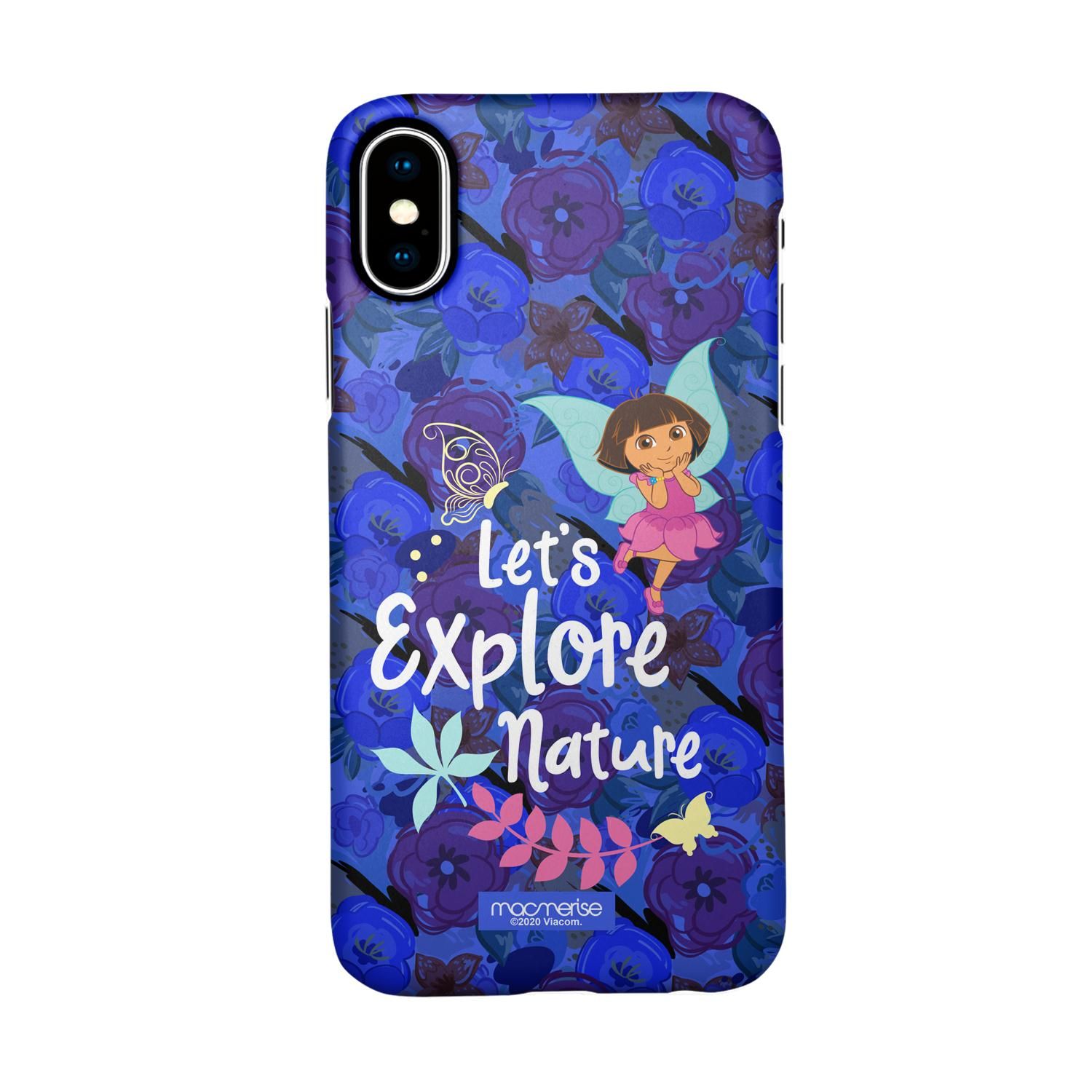 Explore with dora Blue - Sleek Case for iPhone X