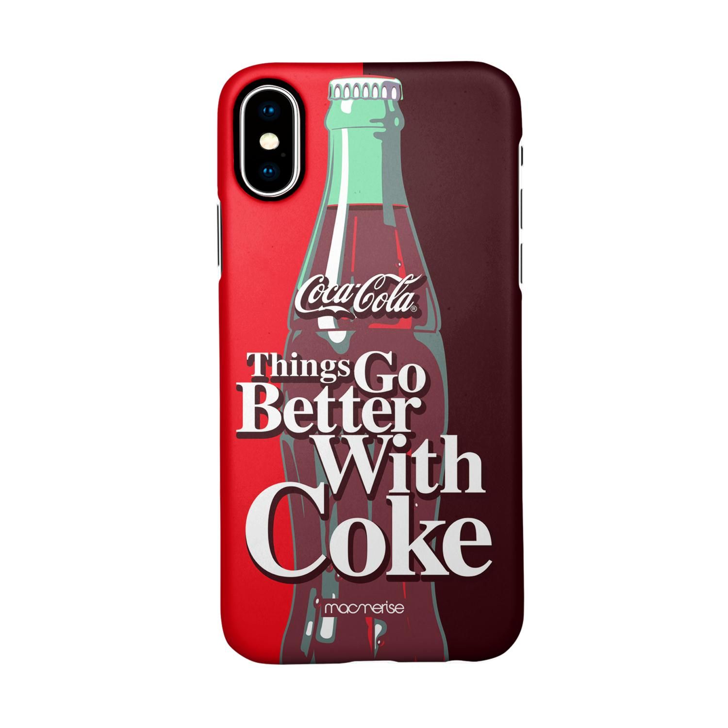 Go With Coke - Sleek Phone Case for iPhone X