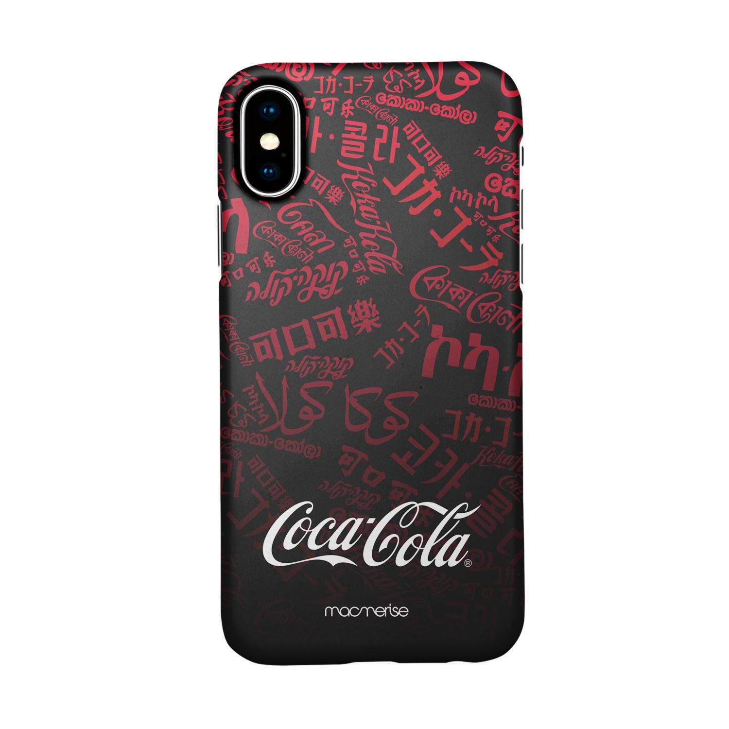 I Speak Coke Black - Sleek Phone Case for iPhone X