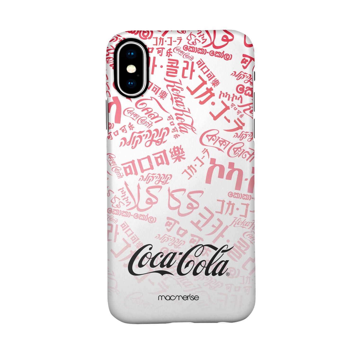 I Speak Coke White - Sleek Phone Case for iPhone X