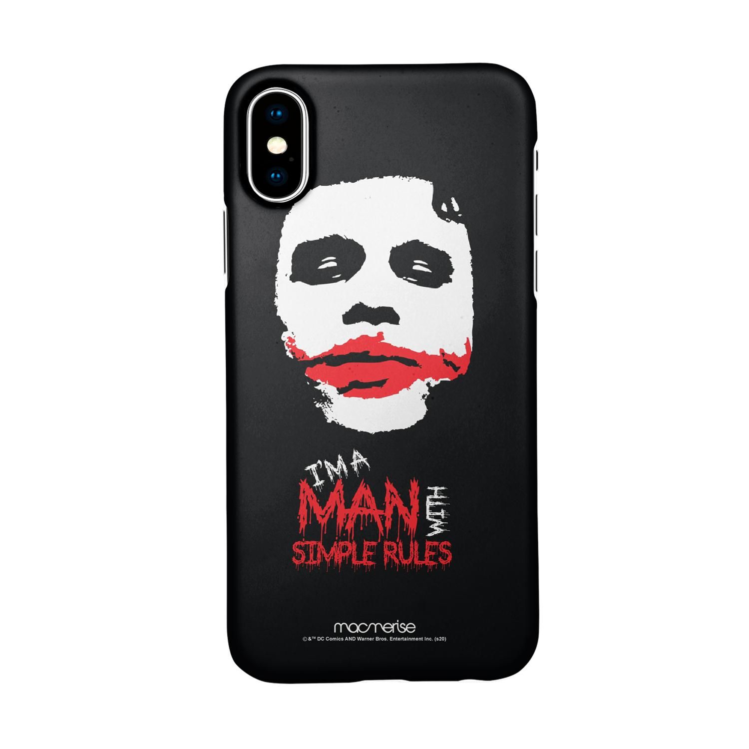 Man With Simple Rules - Sleek Phone Case for iPhone X