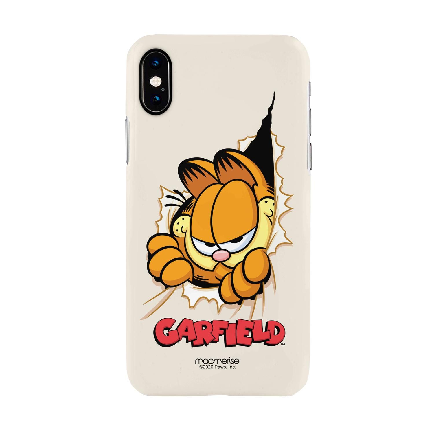 Heres Garfield - Sleek Case for iPhone XS Max