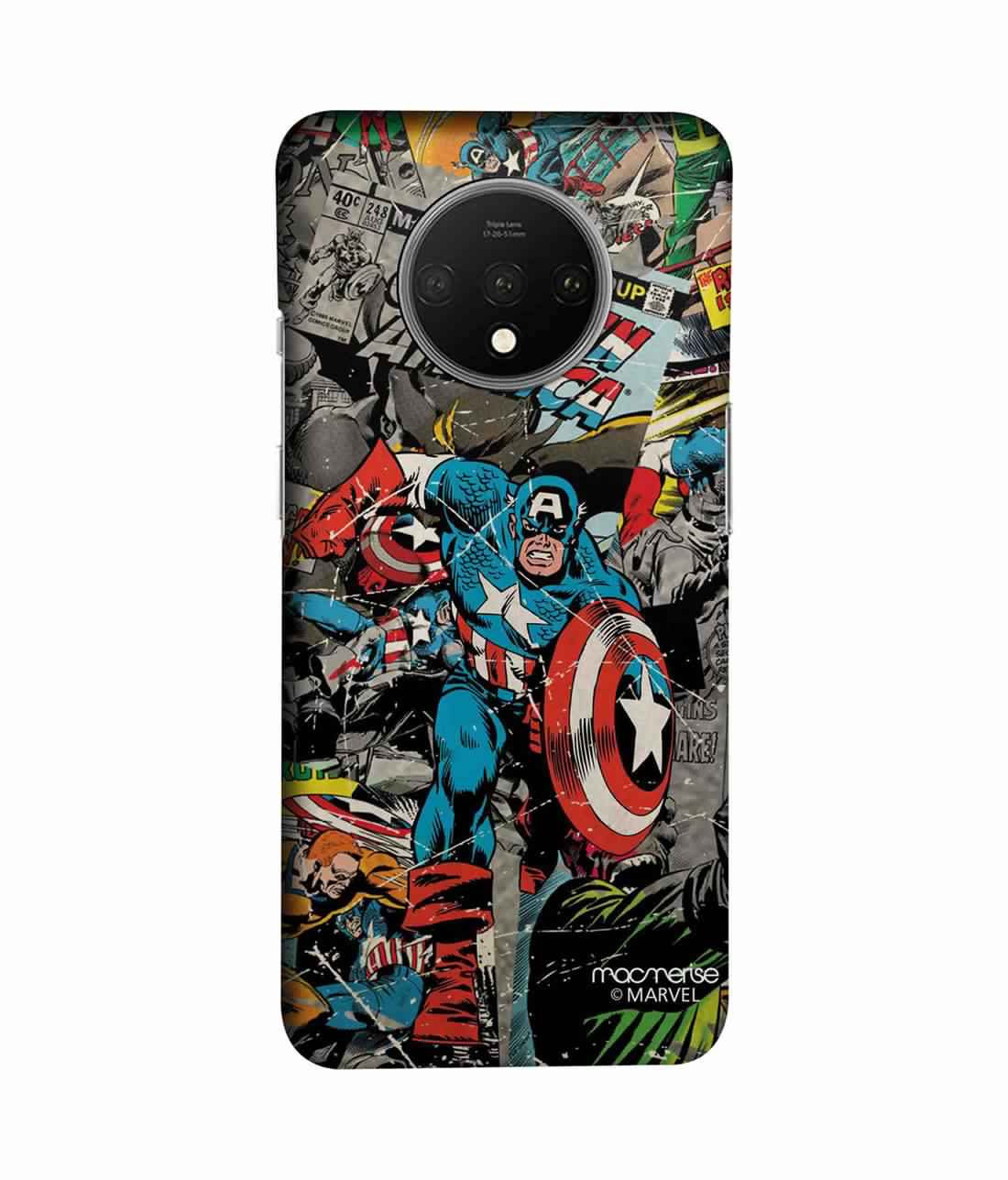 Comic Captain America - Sleek Phone Case for OnePlus 7T