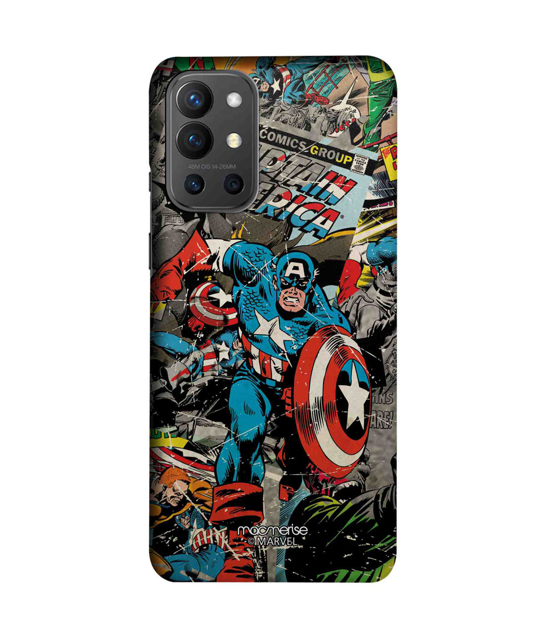 Comic Captain America - Sleek Case for OnePlus 9R