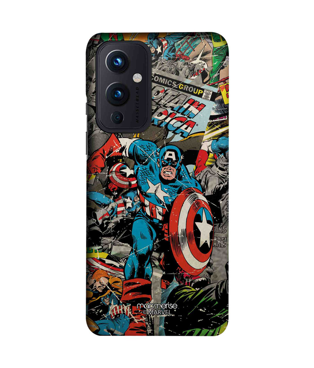 Comic Captain America - Sleek Case for OnePlus 9