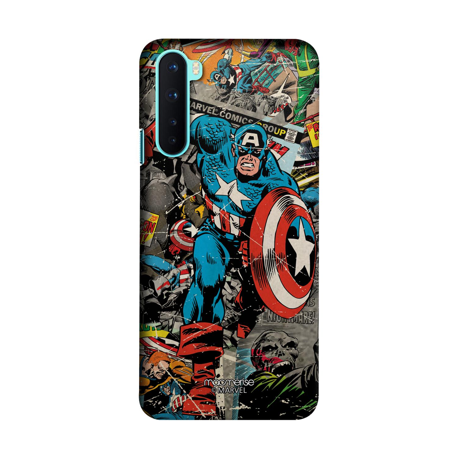 Comic Captain America - Sleek Case for OnePlus Nord