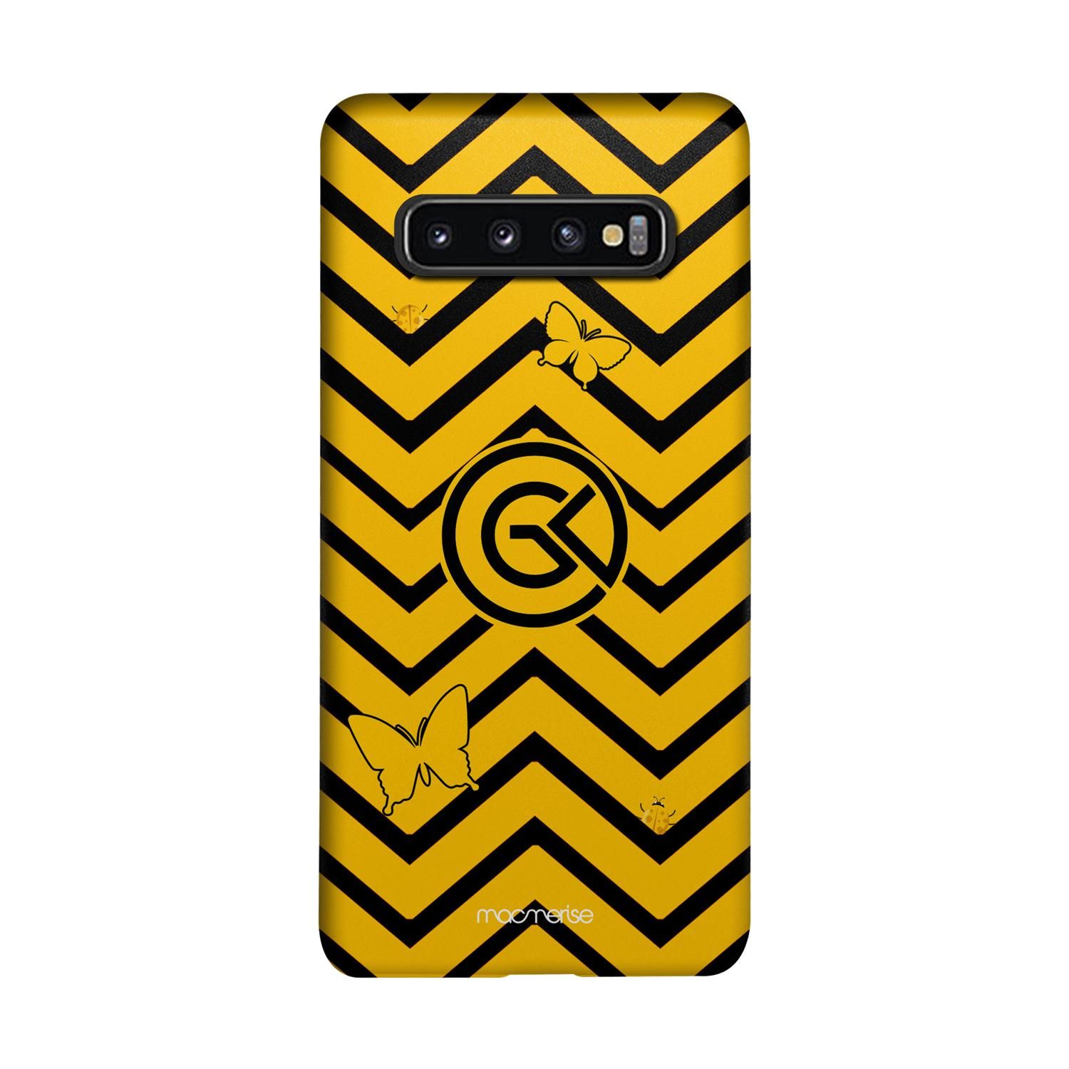 Waves Yellow - Sleek Case for Samsung S10