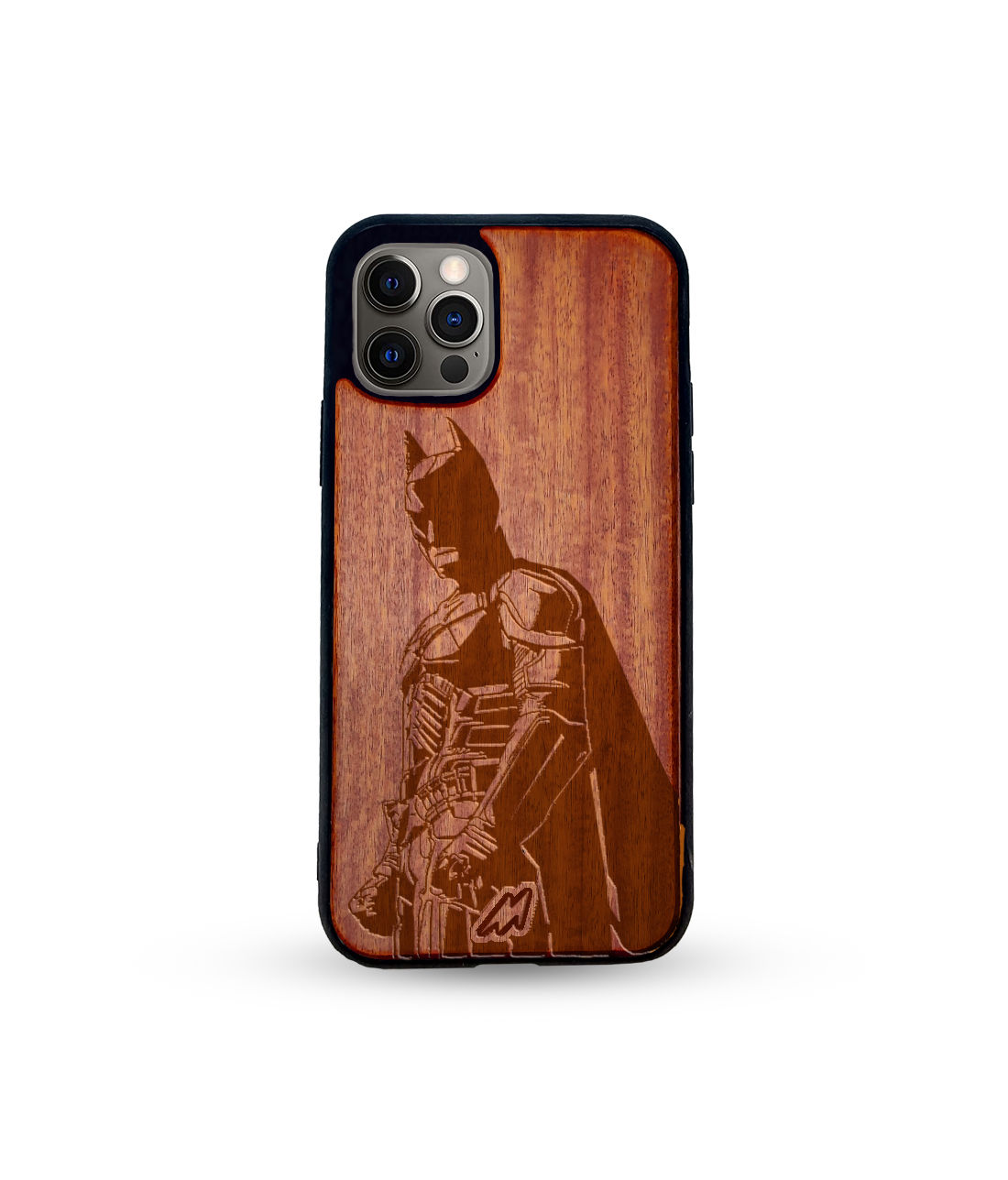 The Dark Knight Rises - Dark Shade Wooden Phone Case for iPhone 12 Pro