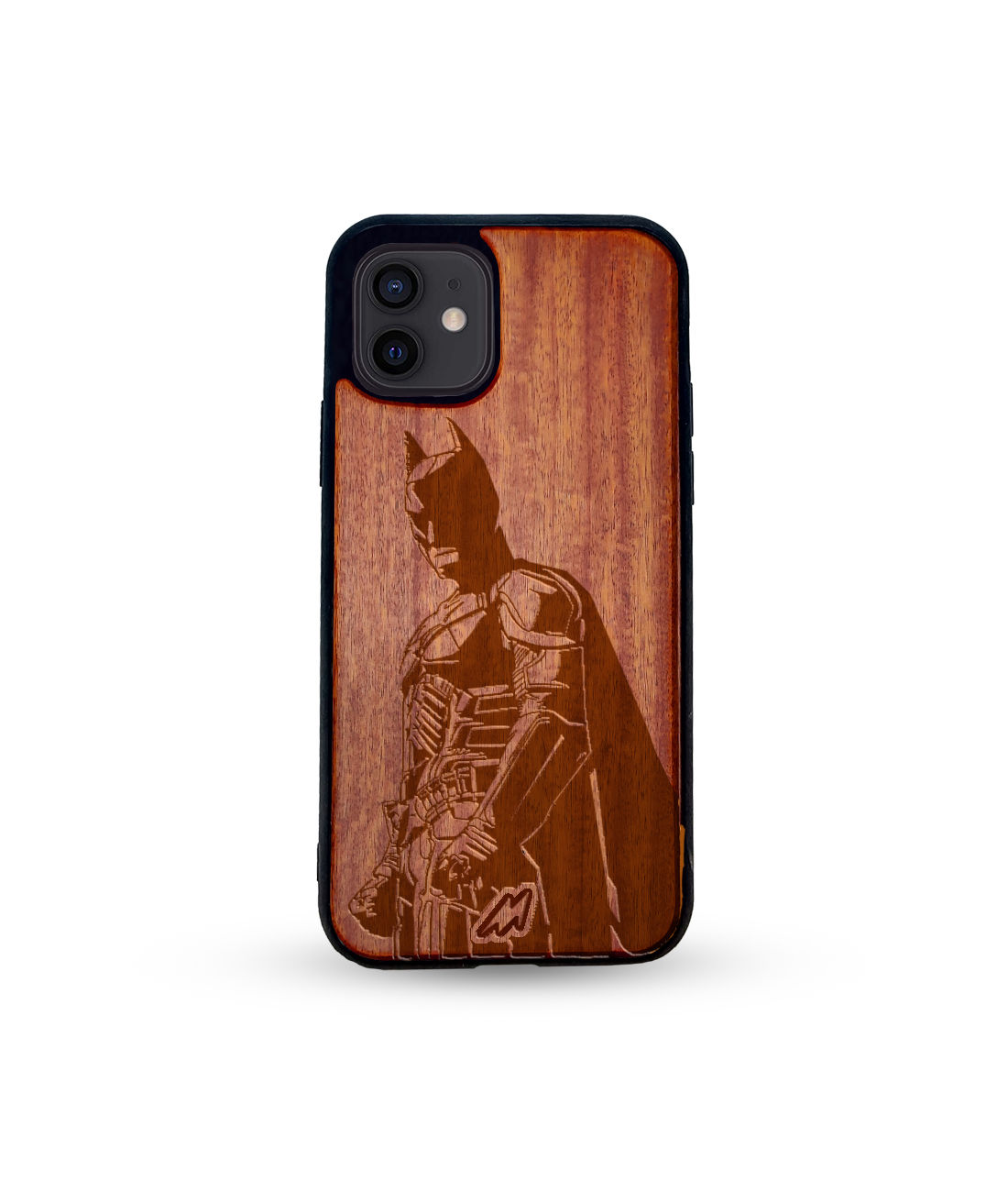 The Dark Knight Rises - Dark Shade Wooden Phone Case for iPhone 12