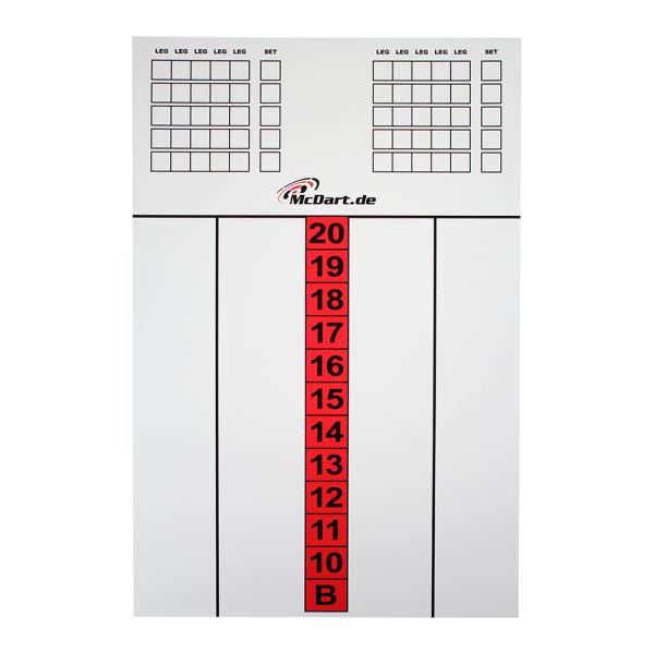 McDart Score Board 45 X 30 CM
