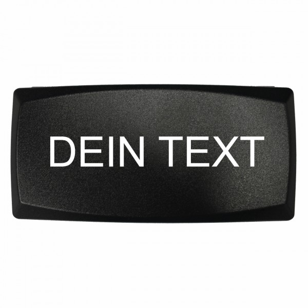 Bedruckte ABS Box - Wunschtext