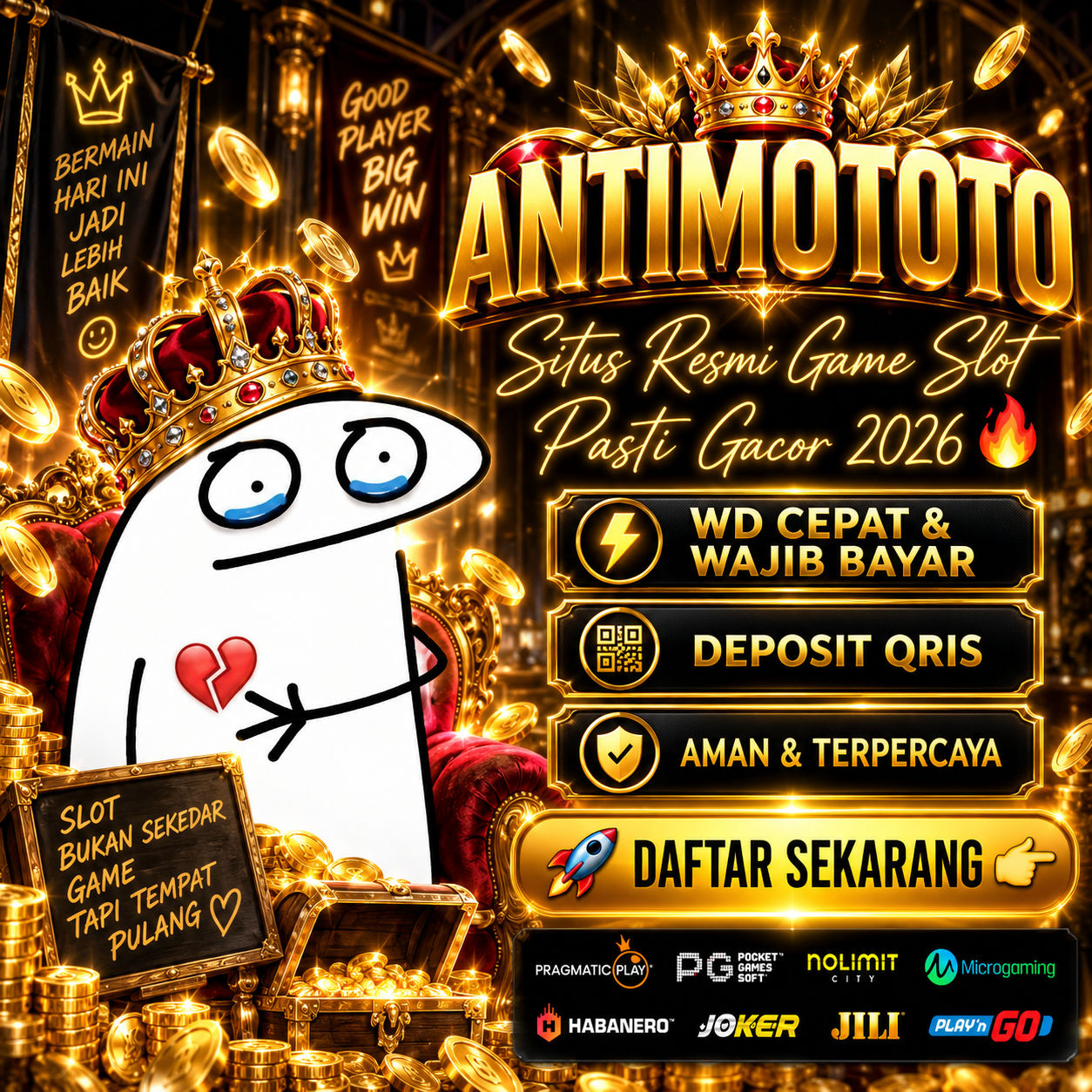 Banner Aplikasi RP55 dengan akses permainan digital