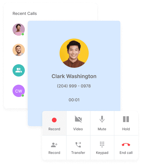 PhoneSpeak calling user interface