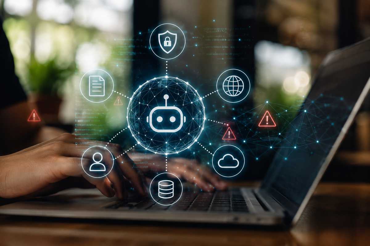 With a CAREER Award from the National Science Foundation, Umar Iqbal, proposes to redesign the web with infrastructures that will allow AI agents to reliably use the web. (Credit: Iqbal, via Chat GPT)