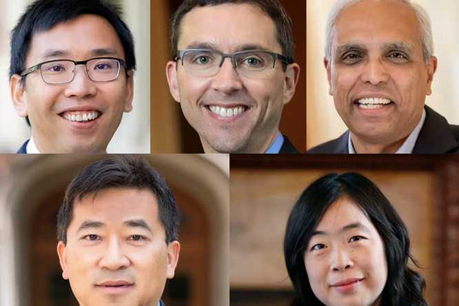 Clockwise from top left: Jiao, Martin, Pappu, Yang, Wu