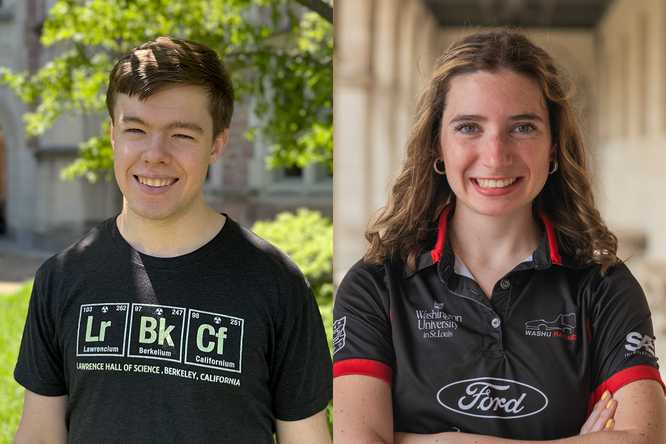 Pictured, left to right: Cook and Schwabl