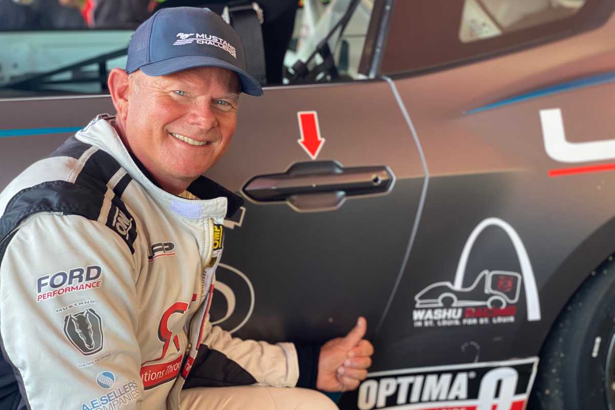 Mechanical engineering alumnus Bruce Myrehn competed in the Ford Mustang Challenge Le Mans Invitational in June.