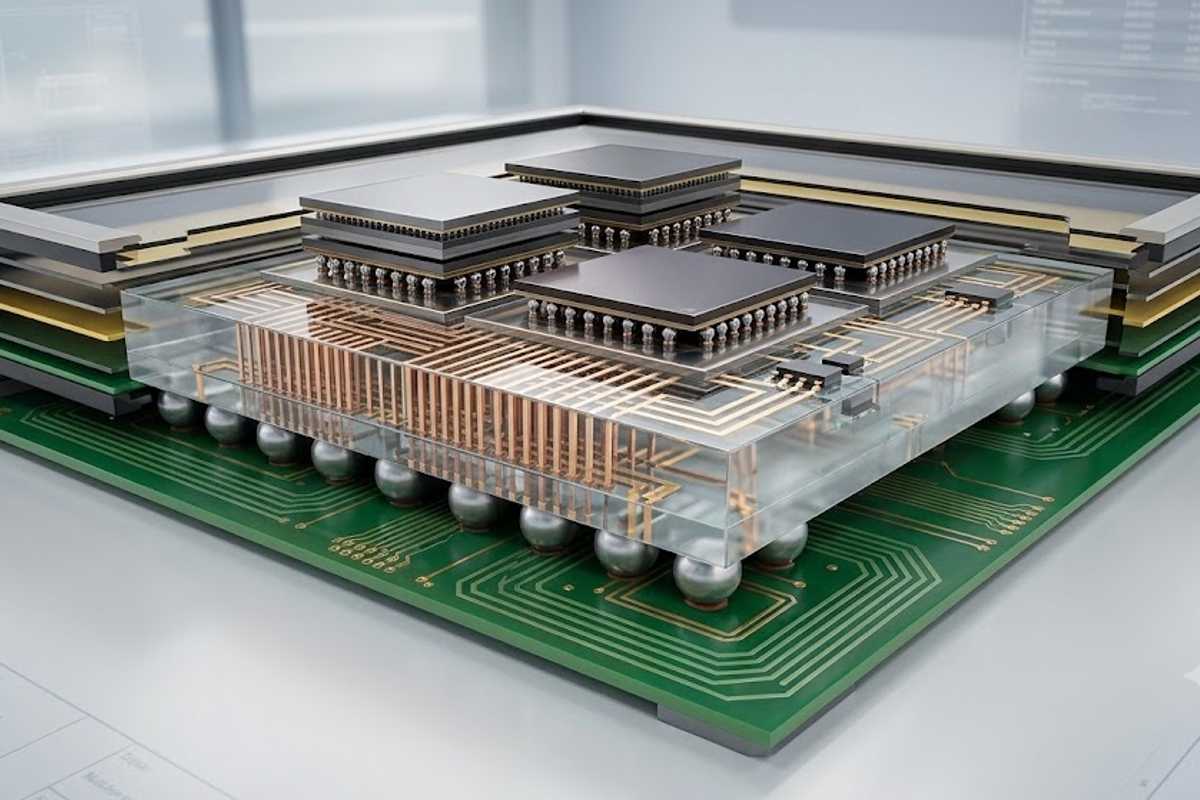 Sang-Hoon Bae will use his National Science Foundation CAREER Award to create the first framework for single-crystal semiconductor growth on glass and lay the scientific foundation for “active glass” platforms where glass supports mechanical and thermal functions and integrates embedded functions such as logic, memory and sensing. (Credit: Bae lab) 