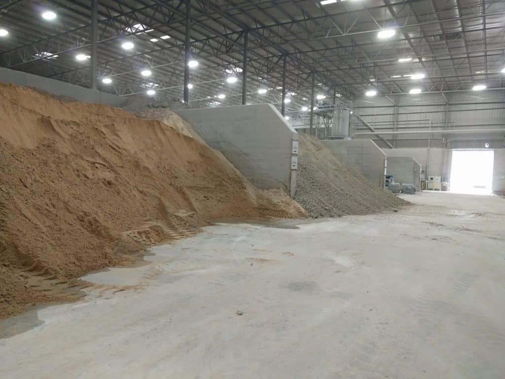 Mounds of Dirt for Making Tile