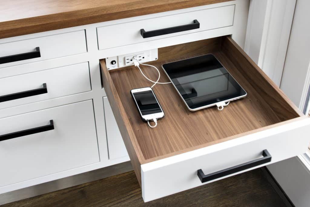 Kitchen remodel docking drawer
