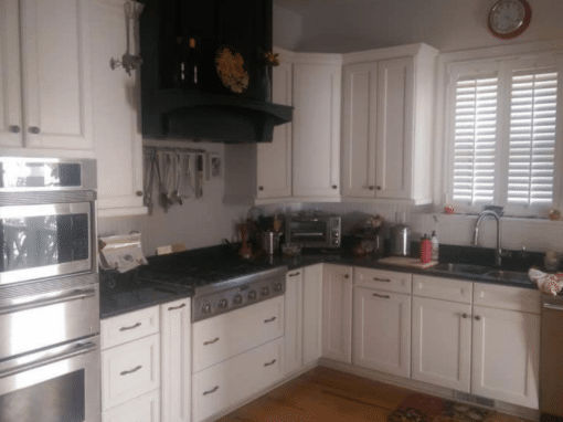 White Kitchen Cabinets in a Modern Tallahassee Farmhouse