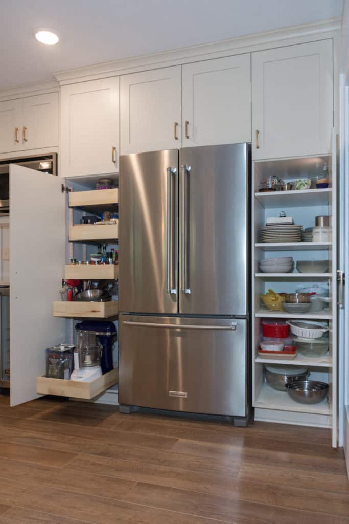 Add Pantry Storage To Your Kitchen With Tall Cabinets