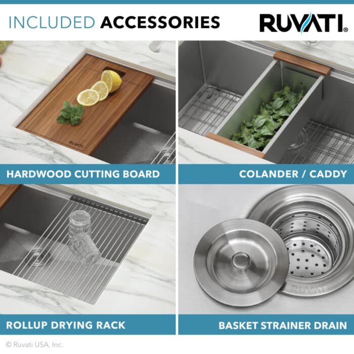 Ruvati sink RVH8300-04-700x700 Kitchen sink - Ruvati workstation