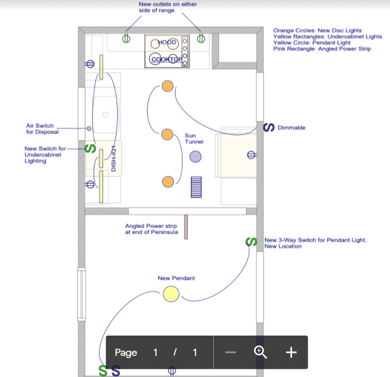 After Elec plan 19060's Kitchen Update After Electric plan