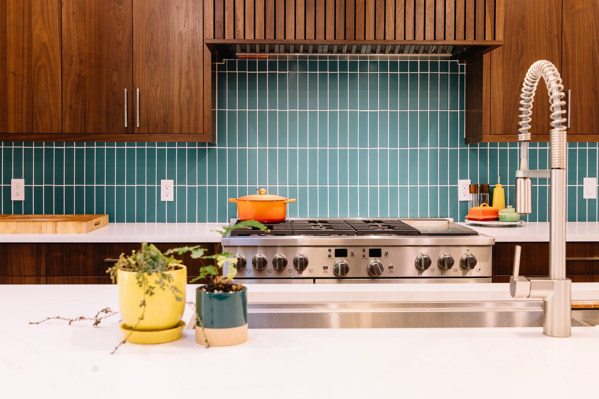 After Photo Range Mid century Kitchen Remodel McManus Kitchen and Bath Remodeling Contractor