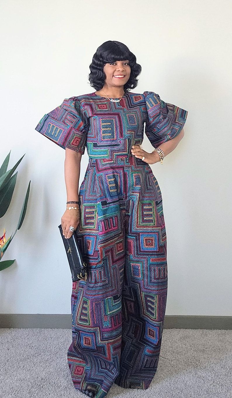African Print Formal Jumpsuit