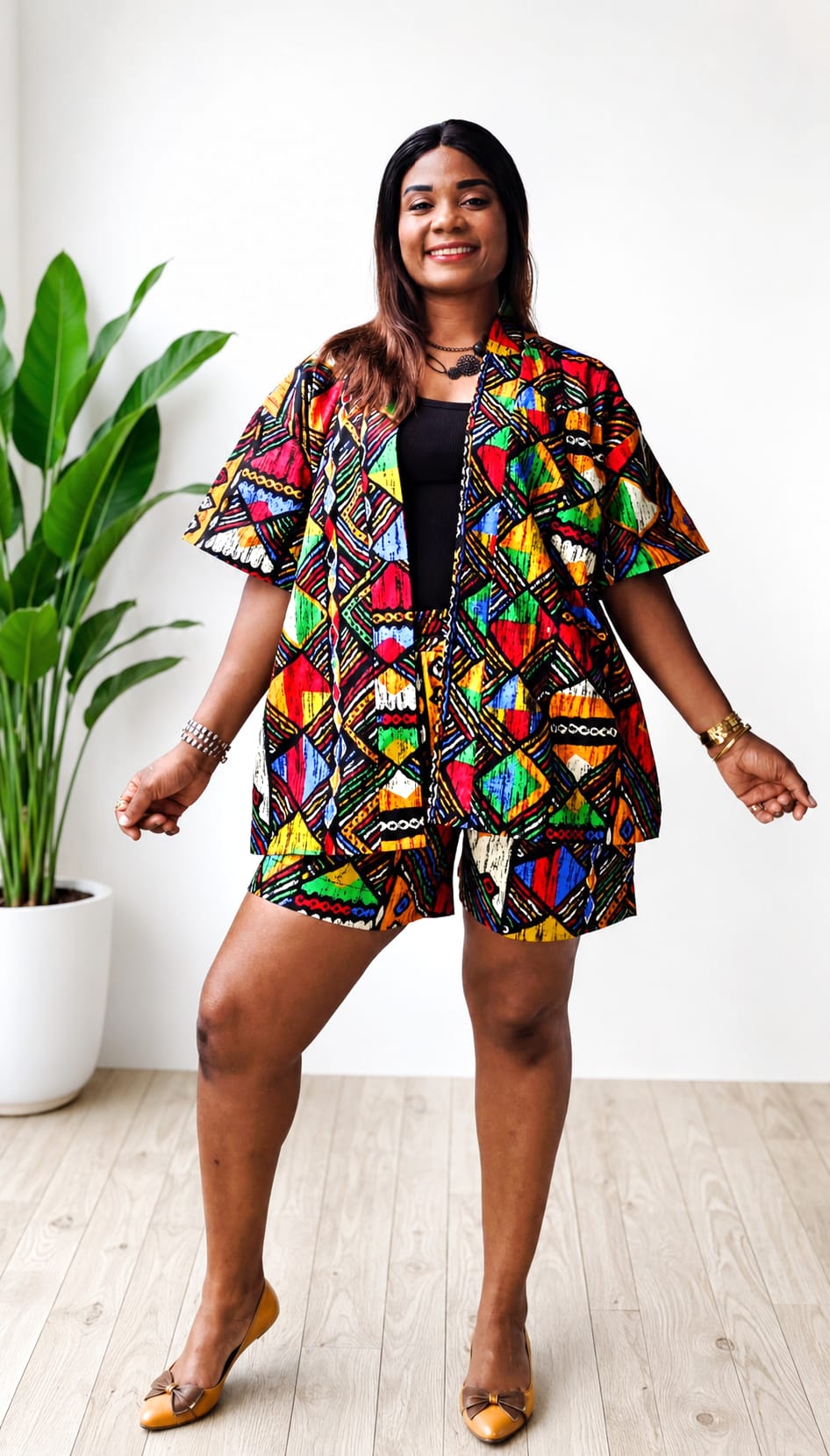 African Print Two Piece Set