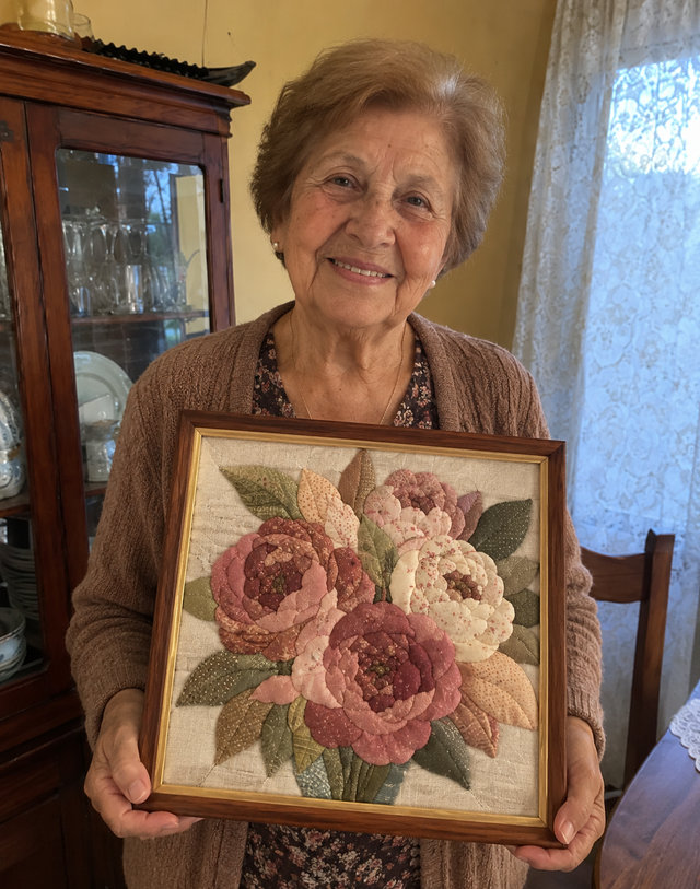 Creazione Kinusaiga di Silvia R.: Quadro floreale
