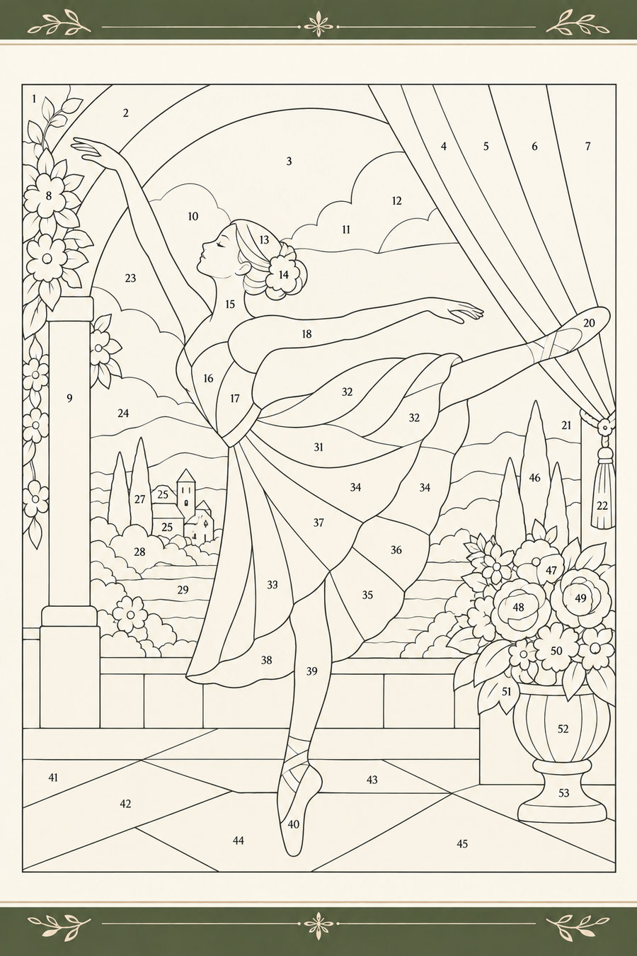 Modello numerato Kinusaiga — Posa della Ballerina