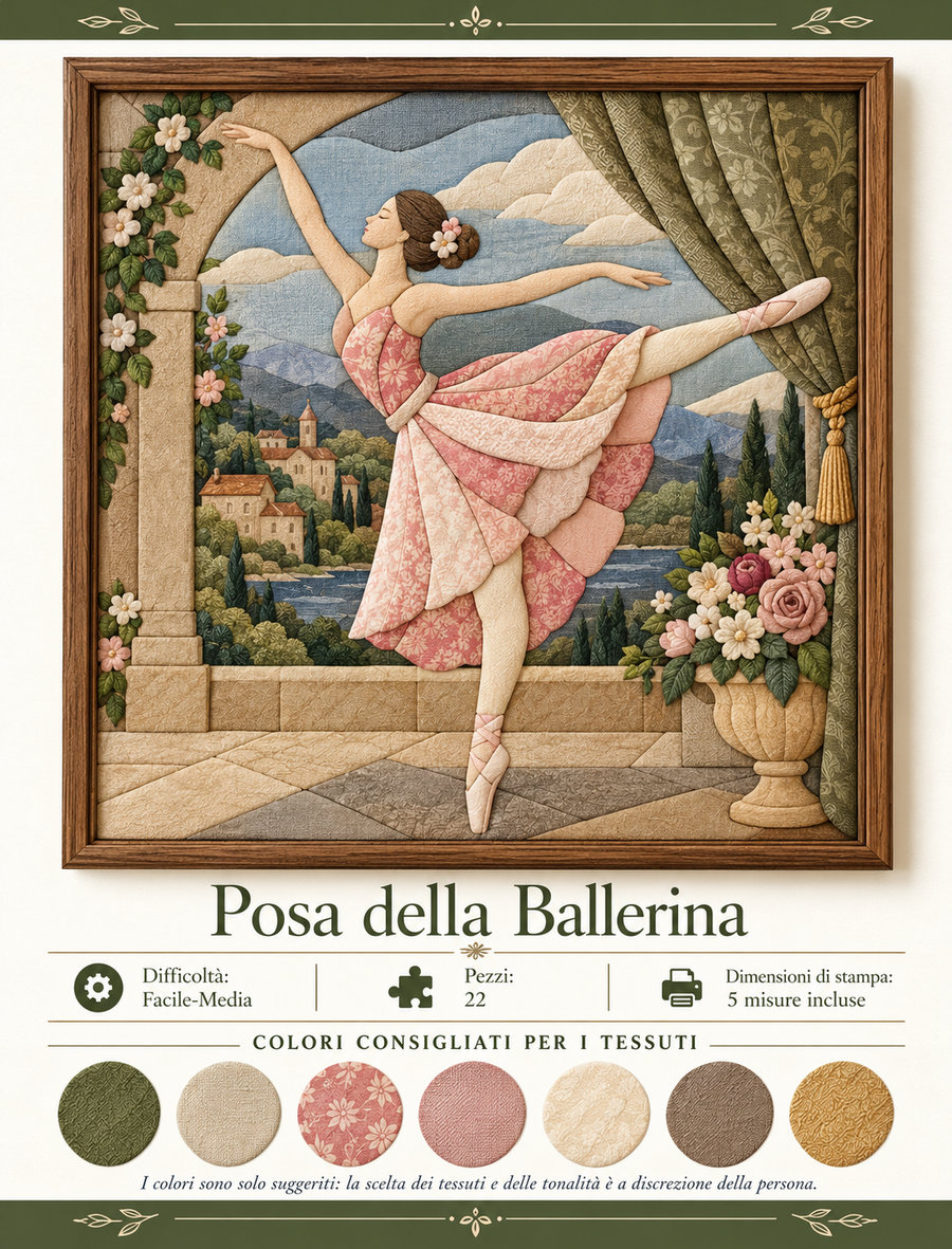 Quadro Kinusaiga completato — Posa della Ballerina