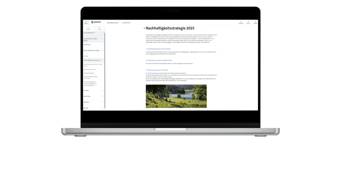 Swisscom SIR Blog Nachhaltigkeitsstrategie 2025 Image