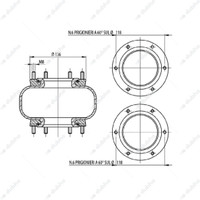 Bellow, air suspension GA275.1.120 - MOLLA PN. T275 TORPRESS 110 CO GION.